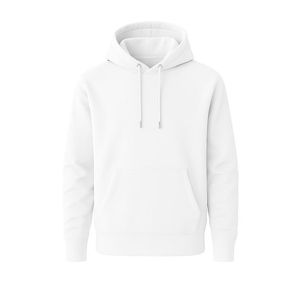 Basic Pullover Hoodie For Men and Women - White