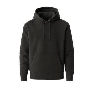 Basic Pullover Hoodie For Men and Women - Charcoal Black