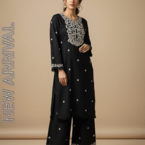 Pure Cotton Kamiz and Pant 2 Pcs Set (Black)